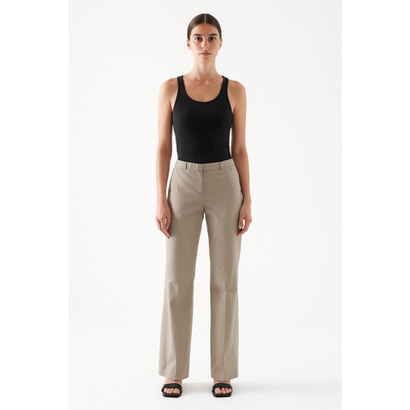 Women's Burberry Beige Size 10 Trouser Pants - Picture 1 of 15